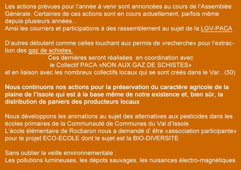 Retour Actions